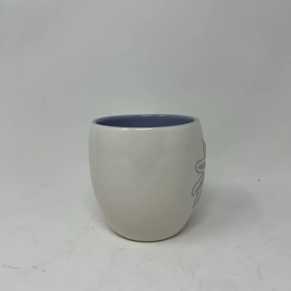 Starbucks 2006 3D Sculpted Flower Coffee Mug Cup Lavender 14oz
